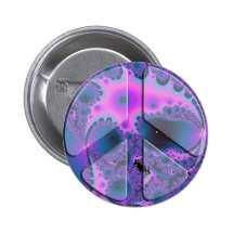 psychedelic peace sign buttons