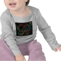 psychedelic peace sign t-shirt