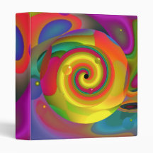 Psychedelic Punch Vinyl Binders