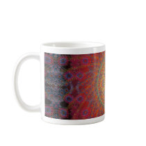 Psychedelic Radial Artwork: Coffee Mug