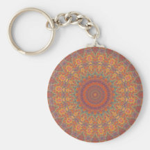 Psychedelic Radial Pattern: Key Chains