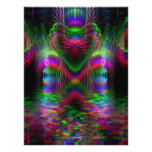 Psychedelic Rainbow Love Hearts Photo