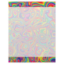 Psychedelic Rainbow Oil Pattern Letterhead Design