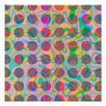 Psychedelic Rainbow Spots Pattern Photograph