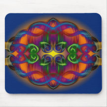 Psychedelic Smoke Mouse Pads