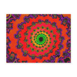 Psychedelic Spiral Fractal 2 Postcard
