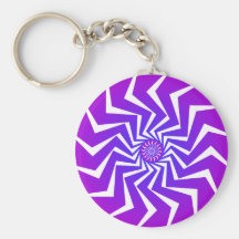 Psychedelic Spiral Pattern: Vector Art: Keychain