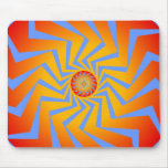 Psychedelic Spiral Pattern: Vector Art: Mousepad