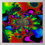 Psychedelic Sunrise In Stained Glass ~ 1 posters
