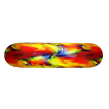 Psychedelic Sunrise Skate Board Deck
