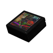 Psychedelic Tree Keepsake Boxes