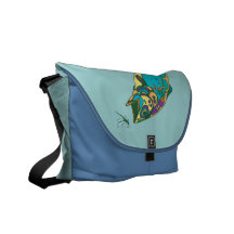 Psychedelic Trout Fishing Courier Bags
