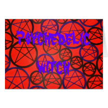 psychedelic witch card
