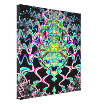 Psychedelic Zig Zagged Legged Bug Fractal Canvas Prints