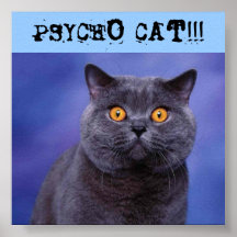 PSYCHO CAT!!! POSTERS