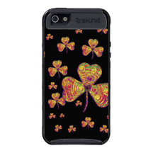 Psychodelic Colourful Shamrocks iPhone 5 skinitcas