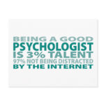 Psychologist 3% Talent Postcards