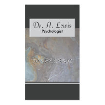Psychologist and Medical Business Card - Monogram