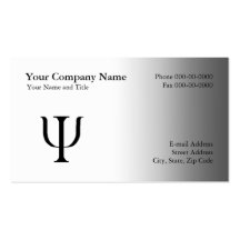 Psychologist Appointment Business Card