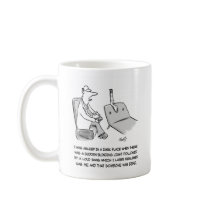 Psychologist Cartoon- Gun Confessions Coffee Mug