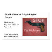 Psychologist or Psychiatrist business card