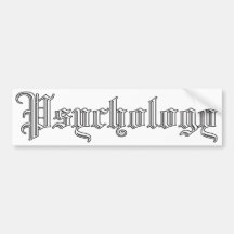 psychology bumper sticker