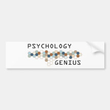 Psychology Genius Bumper Stickers