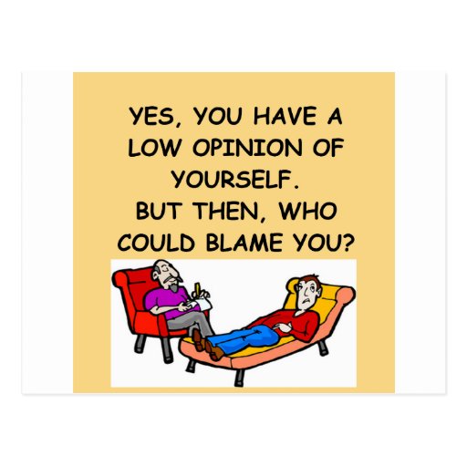 PSYCHology joke Postcard