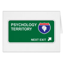 Psychology Next Exit Greeting Card