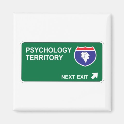 Psychology Next Exit Fridge Magnets