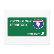 Psychology Next Exit Postcard