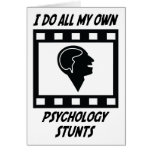 Psychology Stunts Greeting Card