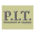 Psychopath In Training Post Cards
