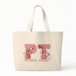 pt pink and brown polka dots bag