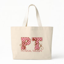 pt pink and brown polka dots bag