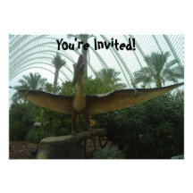 Pteranodon Dinosaur Invitation