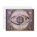 Ptolemaic Solar System, Andreas Cellarius Personalized Invitation