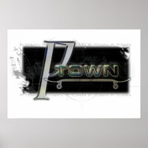 Ptown Skateboarders logo Posters