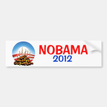 PUANTEURS 2012 de Nobama OBAMA Autocollants Pour Voiture