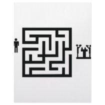 pub labyrinth icon letterhead design