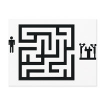 pub labyrinth icon postcards