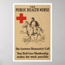 Public Health Nurse - She answers humanity's call Print