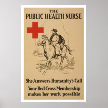 Public Health Nurse - She answers humanity's call Print