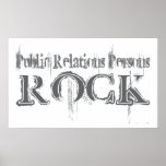 Public Relations Persons Rock Poster