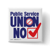 Public Service Union NO! - Button