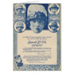 Publicité de voile de Mabel Normand 1918 Carte