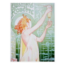 Publicité vintage d'absinthe cartes postales