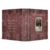 Puce Custom Photo Family History (1.5") Binders
