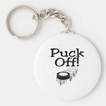 Puck Off Keychain