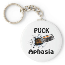 Puck The Causes Aphasia Keychain